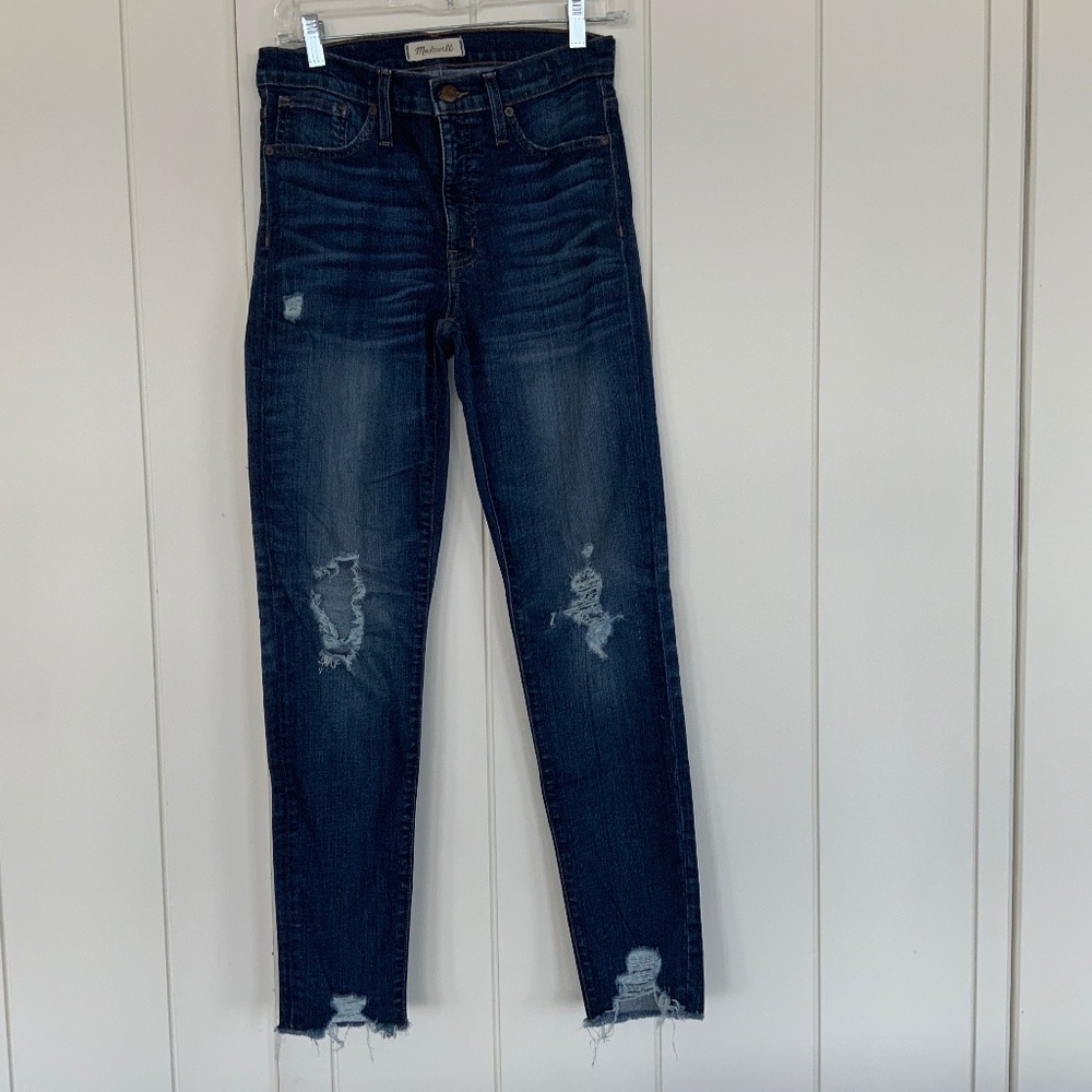 Madewell 9” high rise skinny jeans